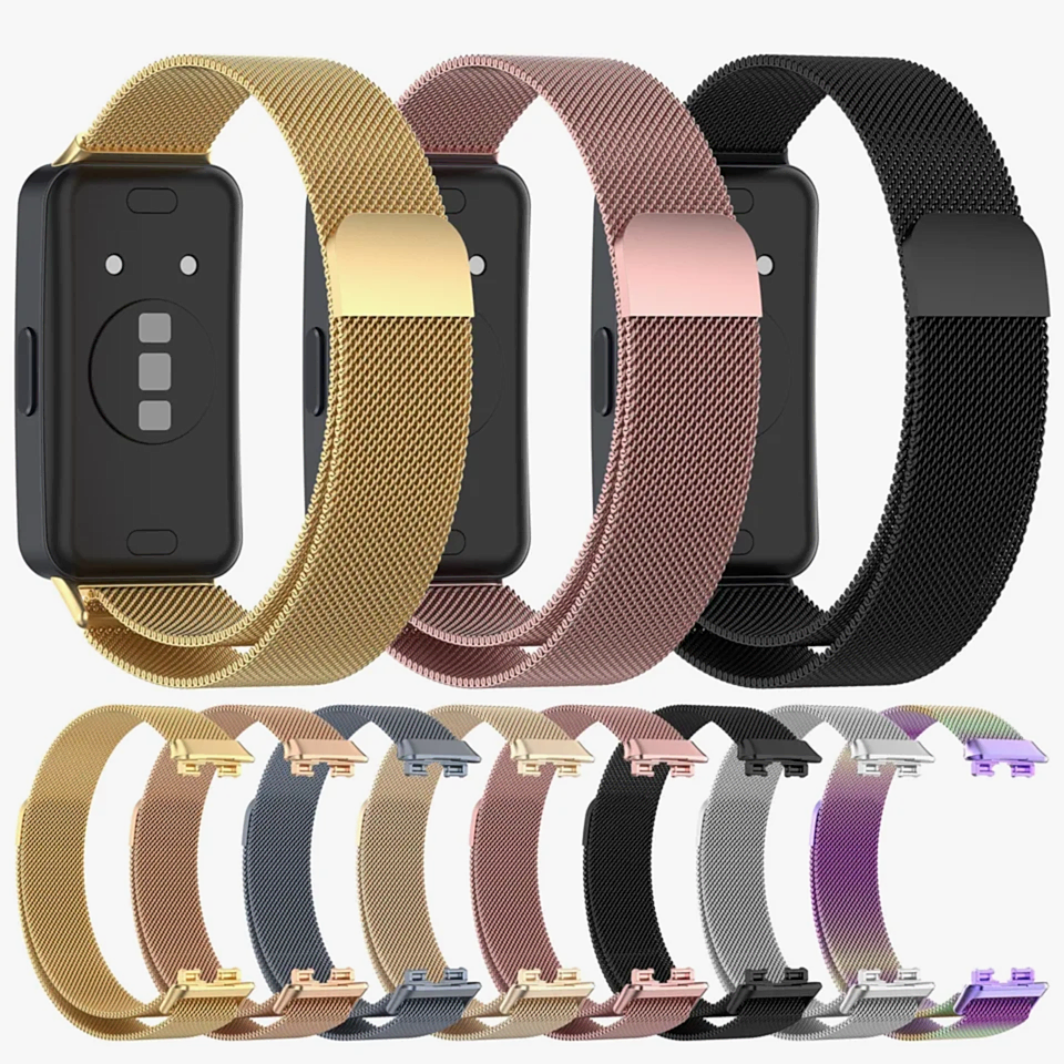 Mlianese Loop Bess для Huawei Band 8 Smart Wwatch Magnetic Correa Band Band Bracelet из нержавеющей стали браслет Huawei Band 8 ремешок