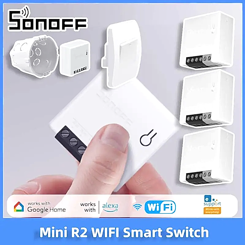 Sonoff Mini R2 Wi-Fi Smart Switch Switch Switch Switch Minir2 Sonoff Удаленный контроль 2-й Timer Timer Беспроводной DIY Switch Ewelink приложение