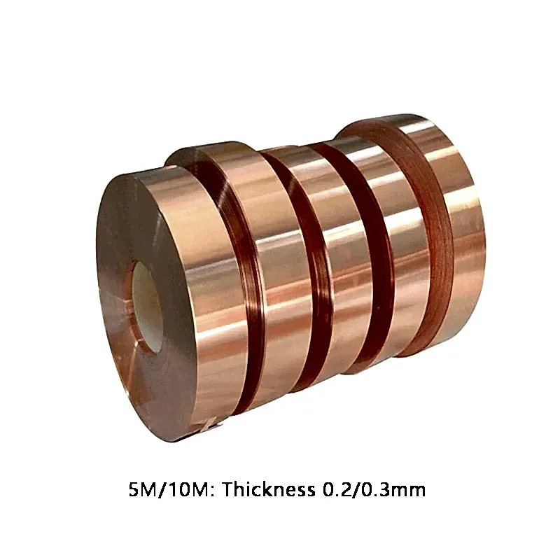 Длина 5/10 мм толщины 0,2/0,3/0,4 мм ширина 7/10/15/20/25 мм Т2 Чистая медная полоса для подрядчиков и проектов DIY