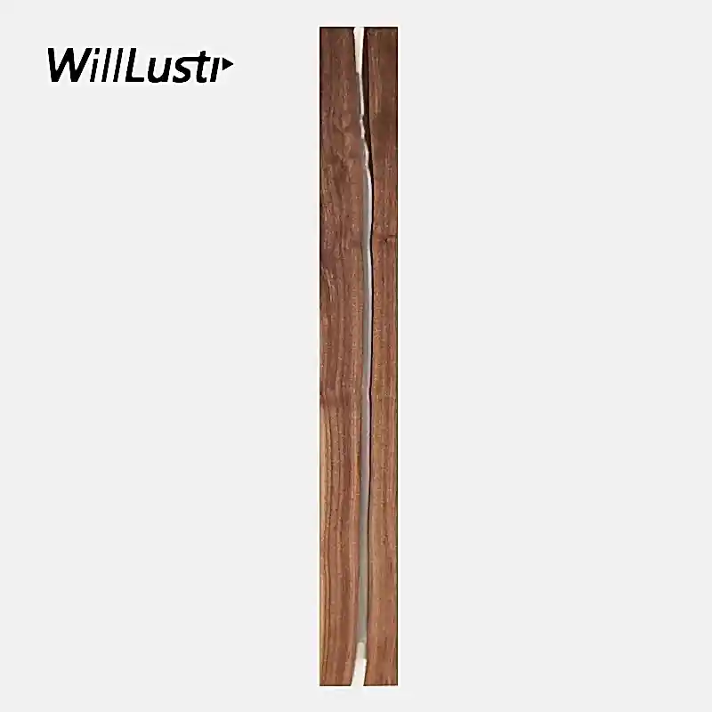 Творческий потрескавшийся деревянный настенный лампа ореховая орех эльмвуд светодиод